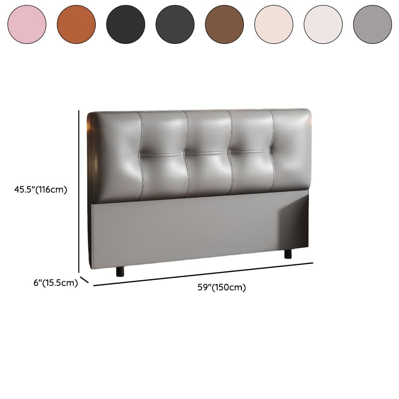 Simplistic Style Panel Headboard with No Distressing, Piled Tufted Rectangular Design for King/Queen/Full Bed, Featuring Sponge Upholstery and Standard Height - image 14