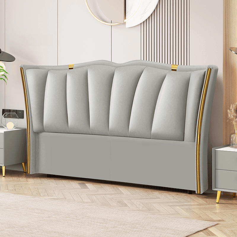 Luxurious Free-standing Standard Full(54"W x 75"L)/Twin(38"W x 75"L) Camelback Panel No Distressing With Legs in Timber - image 9