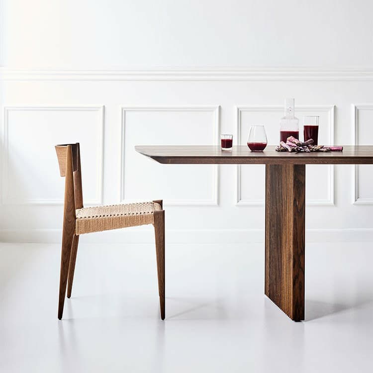 Modern Rectangle Wood Standard Table Height Dining Table , 8 Person/For 6/4 Person Fixed Table - image 11