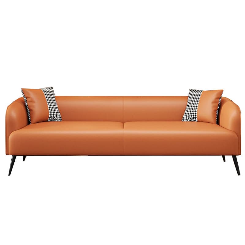 Modern Pine Wood Upholstered Three-Seater Sofa with Foam Seat in Solid Color - image 15