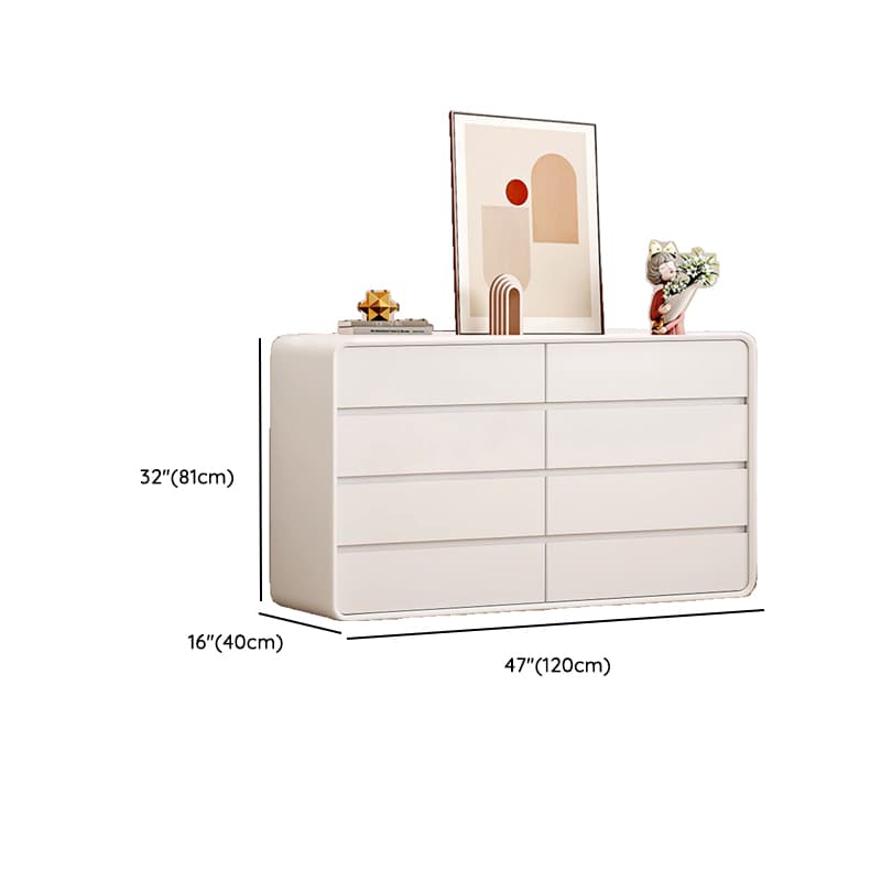 Ivory Contemporary Faux Leather Dresser with 3/4/5 Tiers - image 28