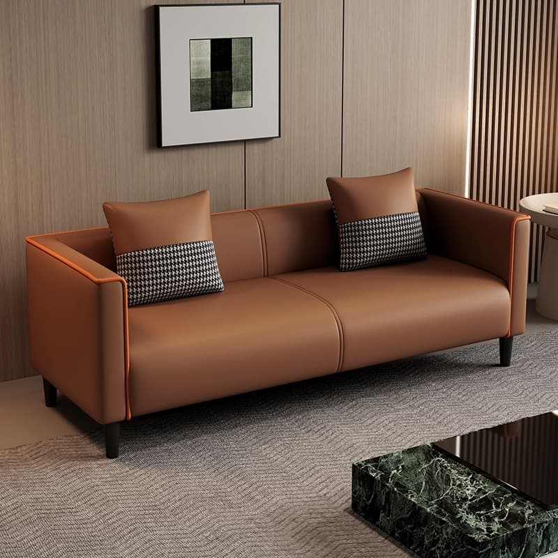 Trendy Water Resistant Standard Sofa/Loveseat with Pillow Back in Dark Gray/Dark Blue/Sage, Arm Included, 2 People/Seats 3/4-seater, 2 Pillows - image 3