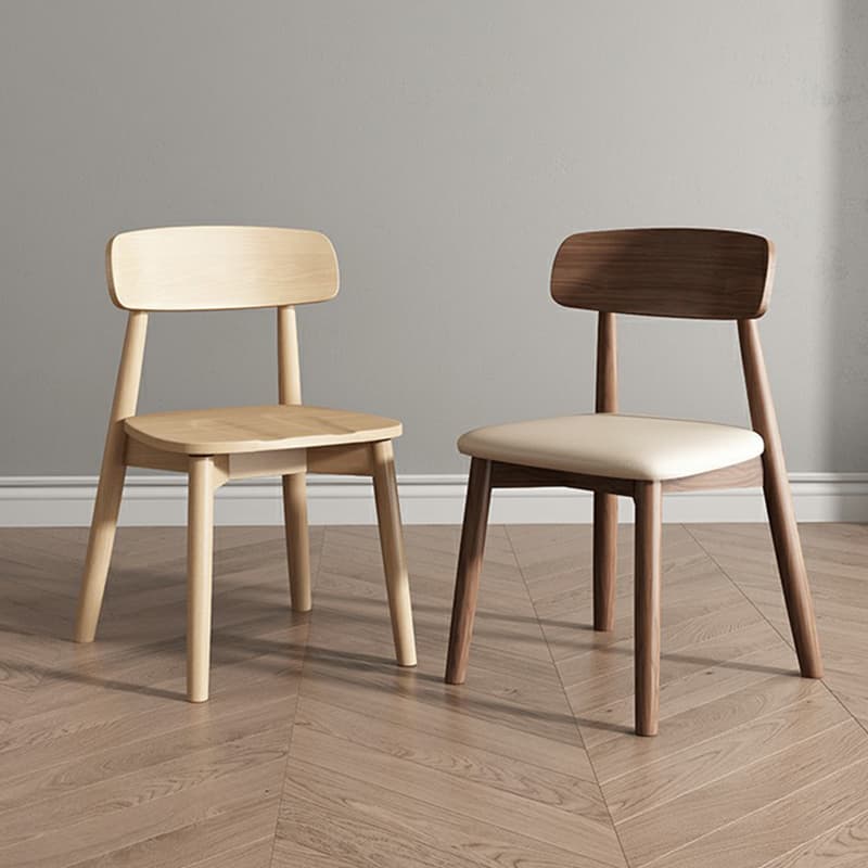 For Restaurant Light-Toned Wood Framed Armless Chair - image 13