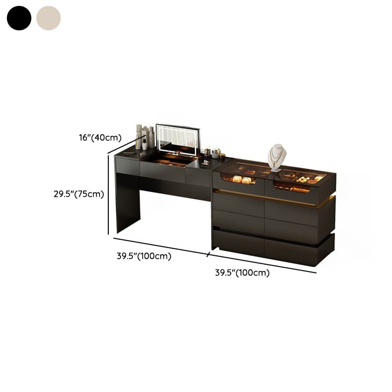 Lumber Vanity Set with Illumination Light, Scalable, Dividers, 2-in-1, Adjustable Touch and Brightness - image 15