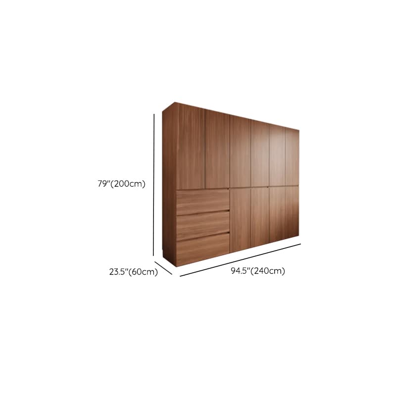 Acorn Minimalist Laminate Wardrobe Closet with 3-Drawer/6-Drawer, Soft Close Door, Interior Shelves, and Clothing Rod - image 15