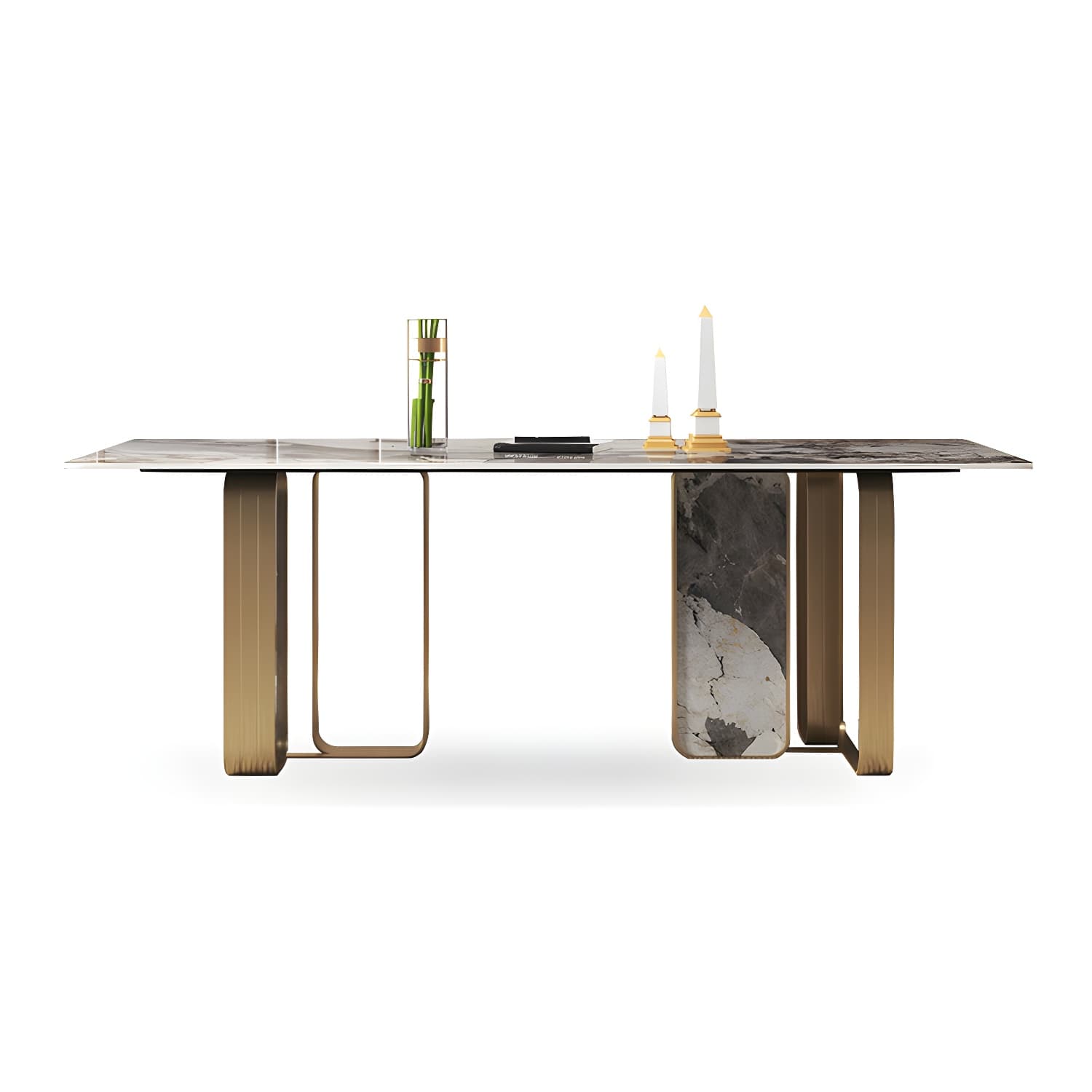 Luxury 1/2/3/5/6/7/8/9 Pieces Dining Set with Stone Dining Table and Chairs Dinette Set - image 5