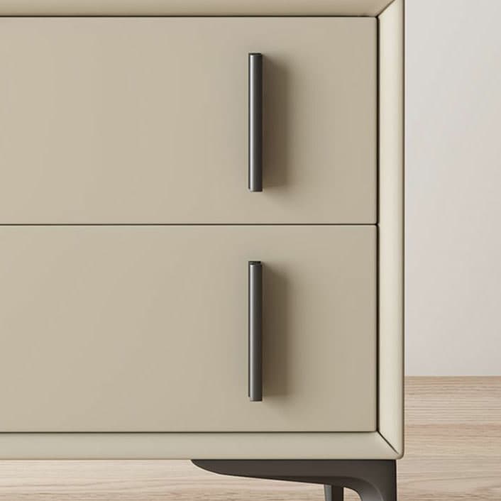 Trendy Multi Color Pu Drawer Storage Nightstand with 2 Drawers & Leg - image 11