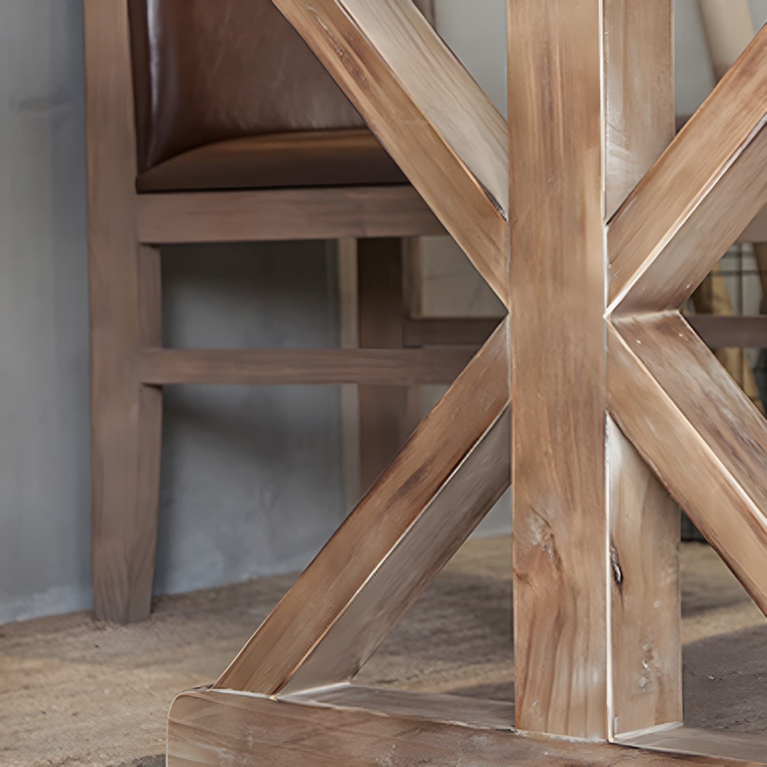 Distressed Pine Wood Dining Set 1/2 Pieces Industrial Dinette Set for Home - image 9