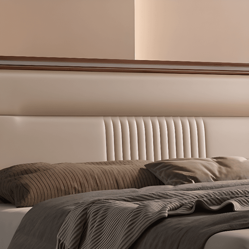 Standard（36-55“） Free-standing Standard Rectangle Wood Panel with Sponge Cushion for Full(54"W x 75"L) Bed, No Distressing - image 10