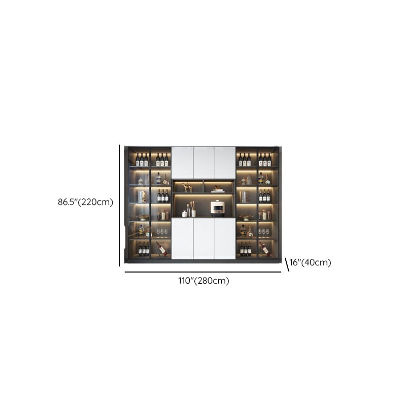 Standard/Wide Chalk 3 Drawers Closet 2 Shelves/1 Shelf Glass Doors Functional Storage Cabinet Sideboard - image 26