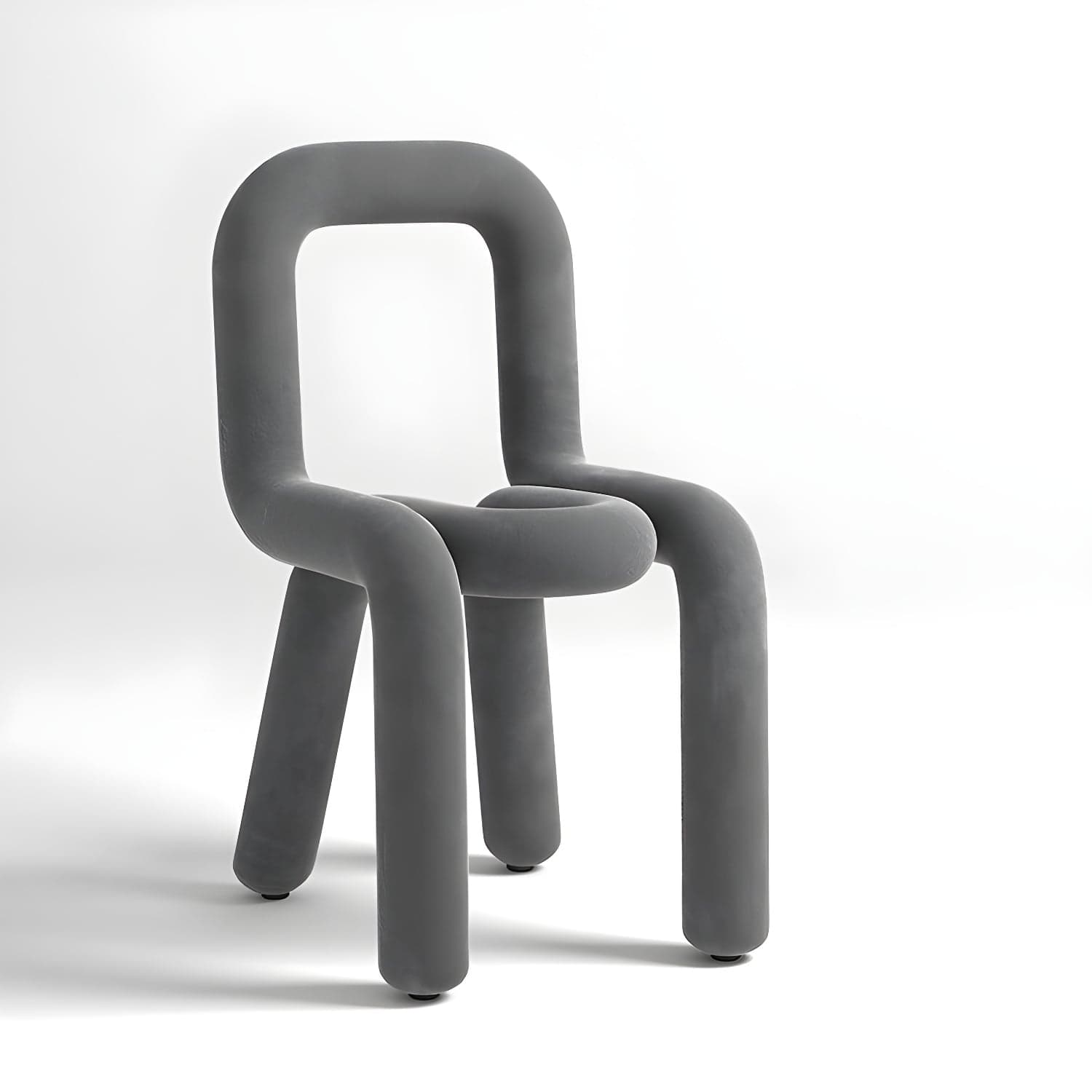 Scandinavian Style Velour Side Chair with Open Back and Metal Legs for Kitchen & Dining - image 12
