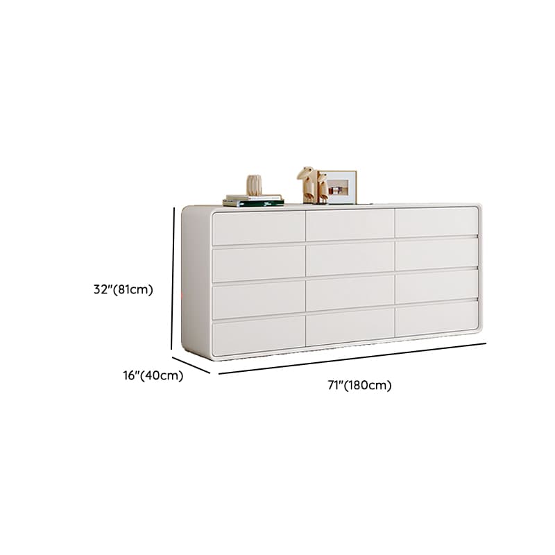 Ivory Contemporary Faux Leather Dresser with 3/4/5 Tiers - image 31