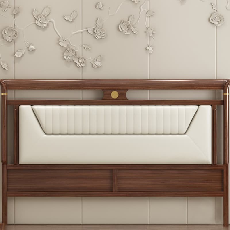 Trendy Panel Headboard in Natural Wood with No Distressing, Rectangle Shape for King/Queen/Full Bed, Featuring Sponge Upholstery and Standard Height - image 10