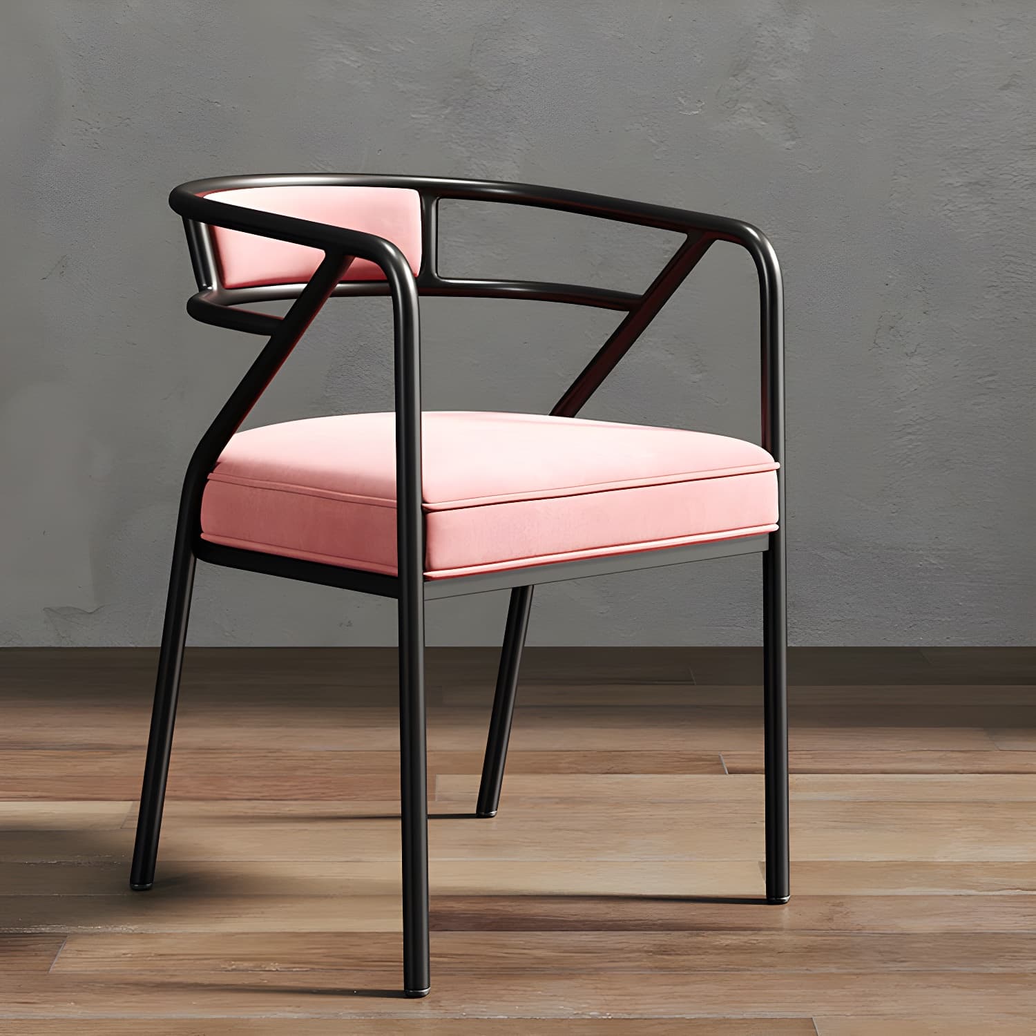 Glam Dining Chair Open Back Upholstered Dining Side Chair with Metal Legs - image 36