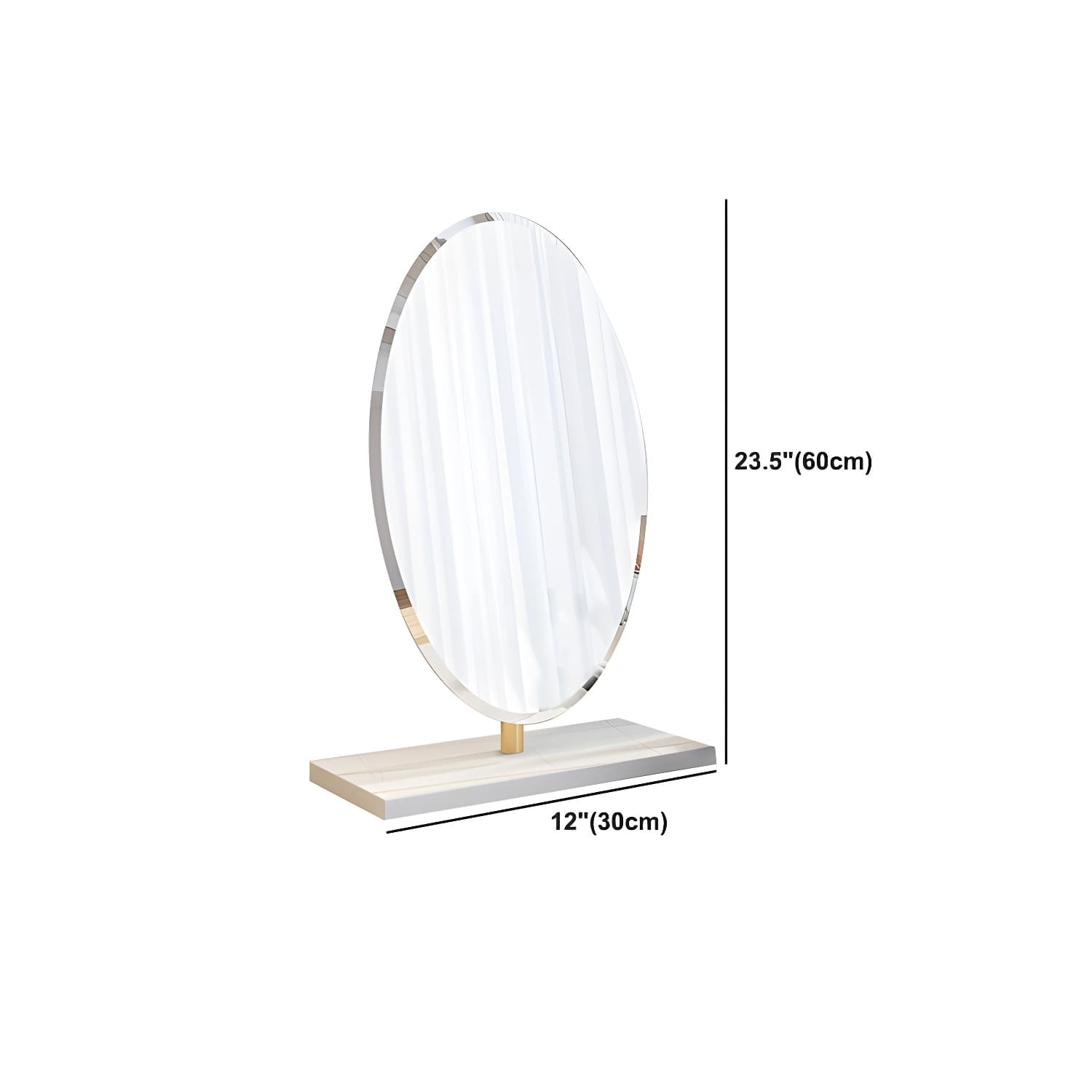 2 Drawers Clear Acrylic Makeup Table Contemporary 17.72" D Vanity Set with Stool & Mirror - image 23