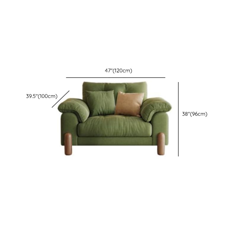 Straight Dark Green Sofa, Seats 2/1-seater, Horizontal Orientation, Button-tufted - image 11
