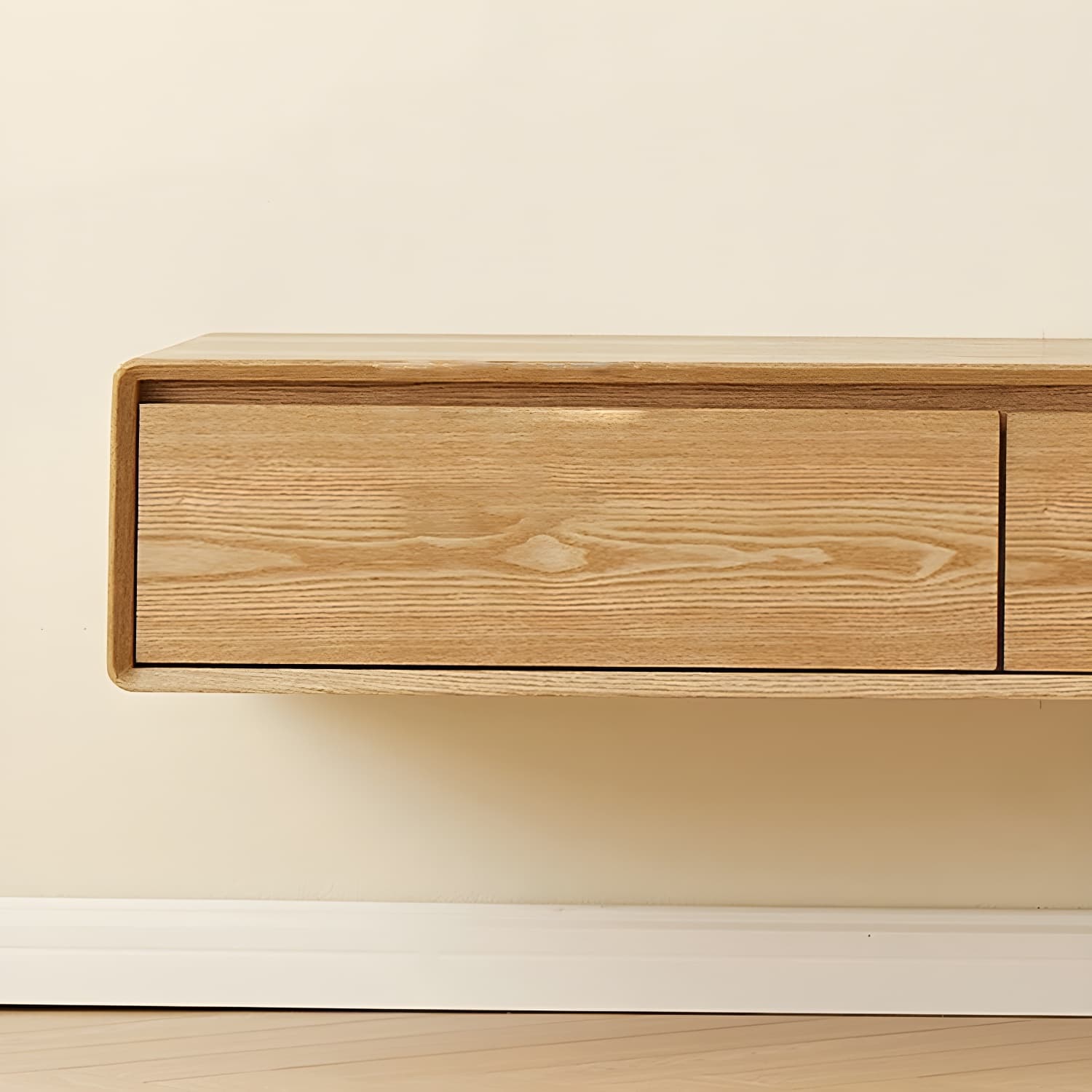 Contemporary Wood Media Console TV Stand with Drawer and Door - image 18