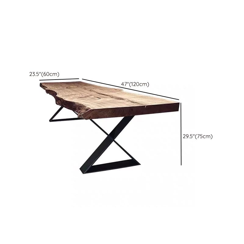 Scandinavian Rectangular Dining Table with Lumber Top in Auburn, Standard Height, Fixed Mechanism, Seats 8/6/4 - image 7