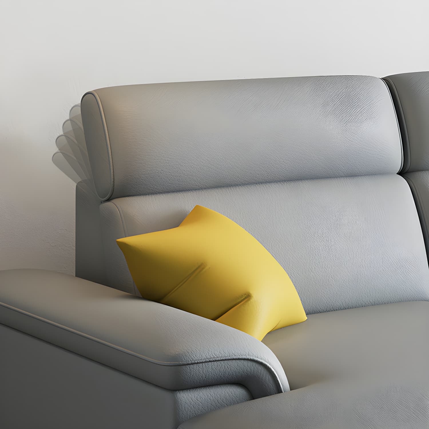 Modern Sectional Sofa and Chaise with Adjustable Pillows and Pillow Top Arm - image 12