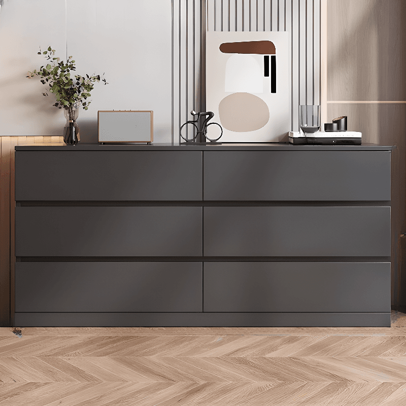 Minimalist Hardwood Horizontal Console Dresser