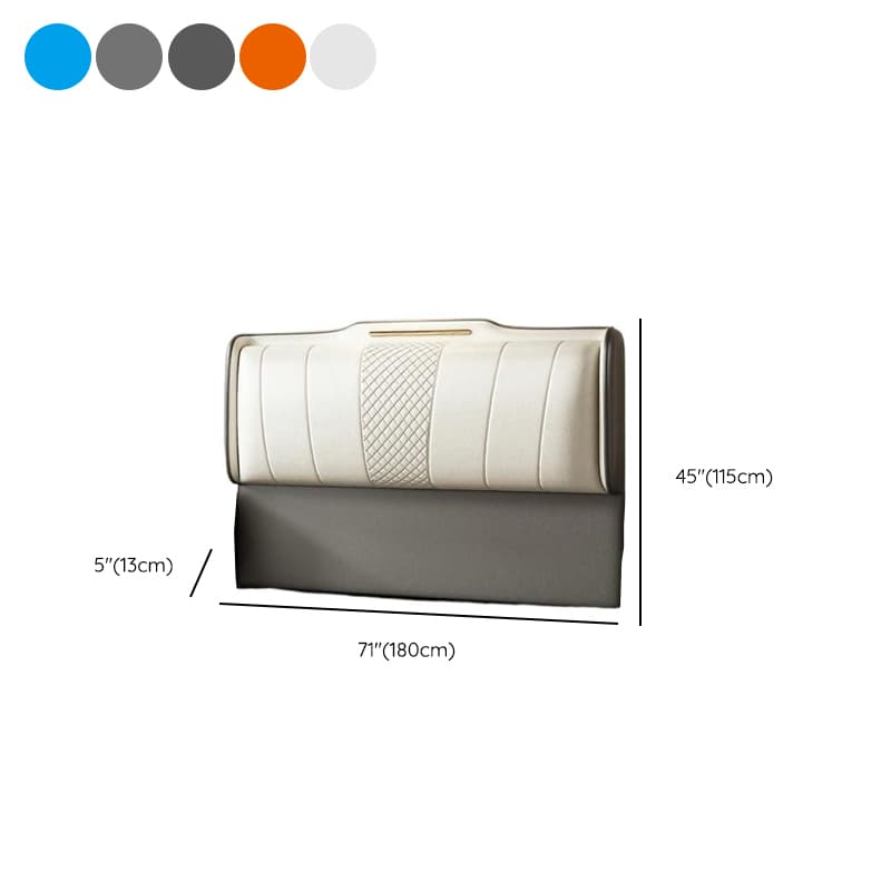 Art Deco Style Panel Headboard in Pine Wood with No Distressing, Rectangle Shape for Queen/Full/Twin XL Bed, Featuring Sponge Upholstery and Standard Height - image 12