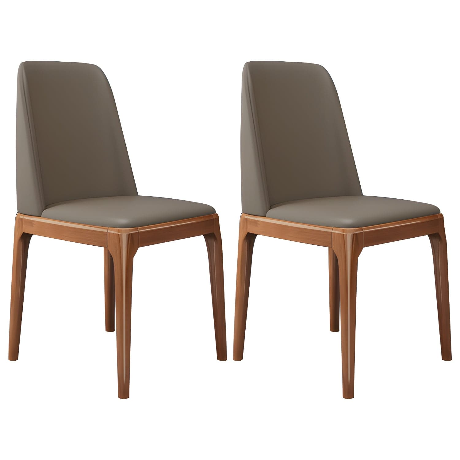 Scandinavian Home Side Chair Parsons Back Wood Armless Dining Room Chair - image 13
