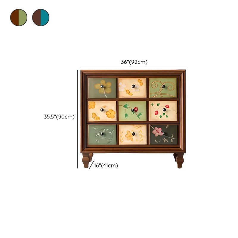Modern Simple Style 3 Tiers/5 Tiers/4 Tiers Bachelor Chest/Console Dresser/Semainier in Solid+Manufactured Wood, Dyed Finish - image 17