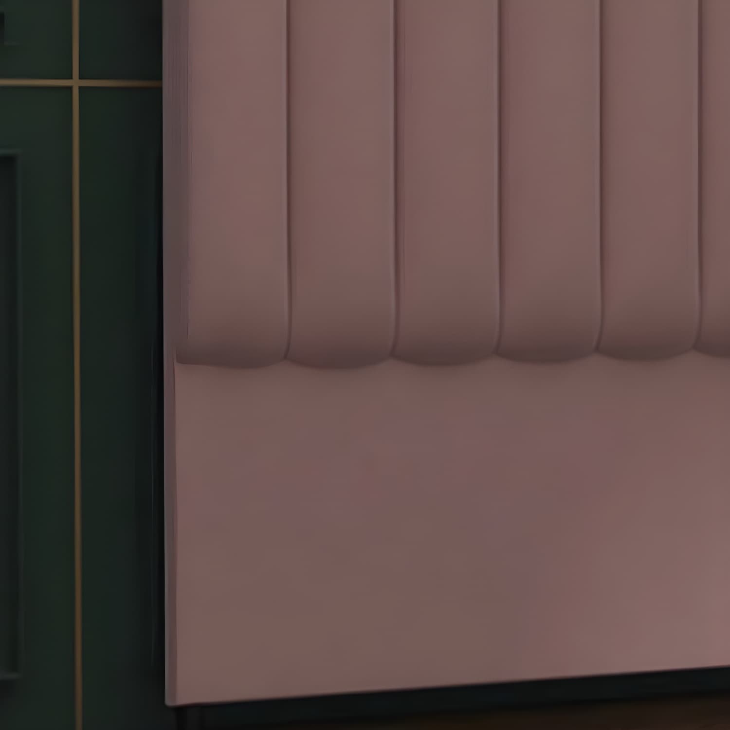 Velvet Upholstered Modern Headboard with Wood Legs in Rectangular Shape and Standard Height - image 9