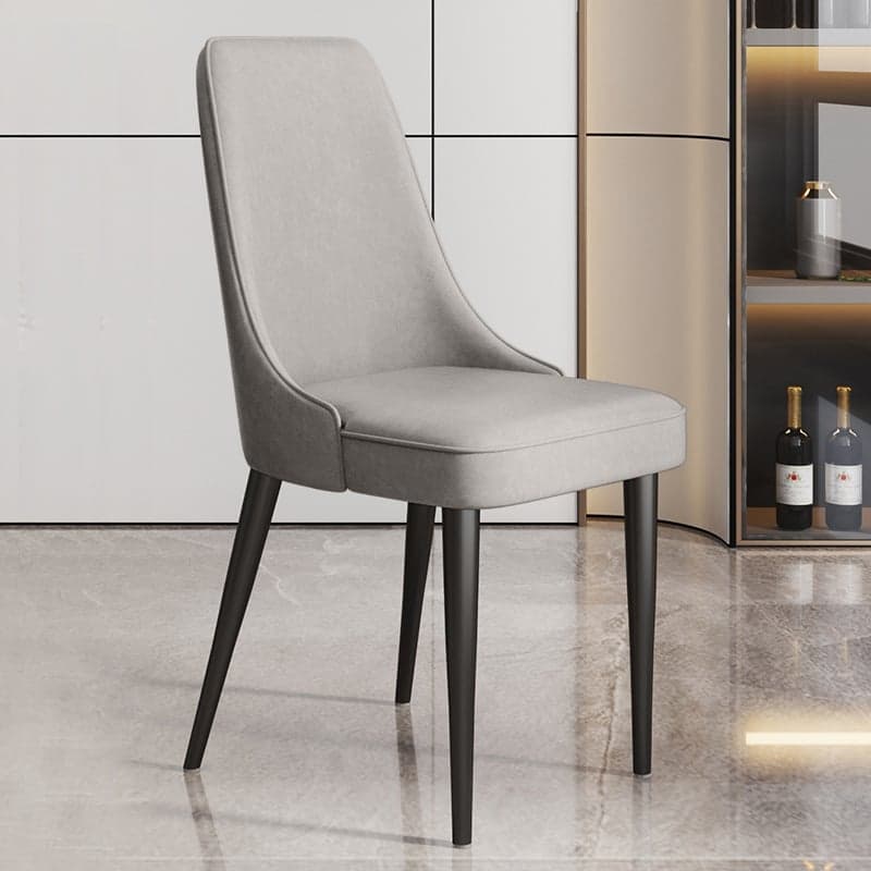 Framed Stable Side Chair with Upholstered Chair in Polyurethane and Solid Back for Restaurant - image 5