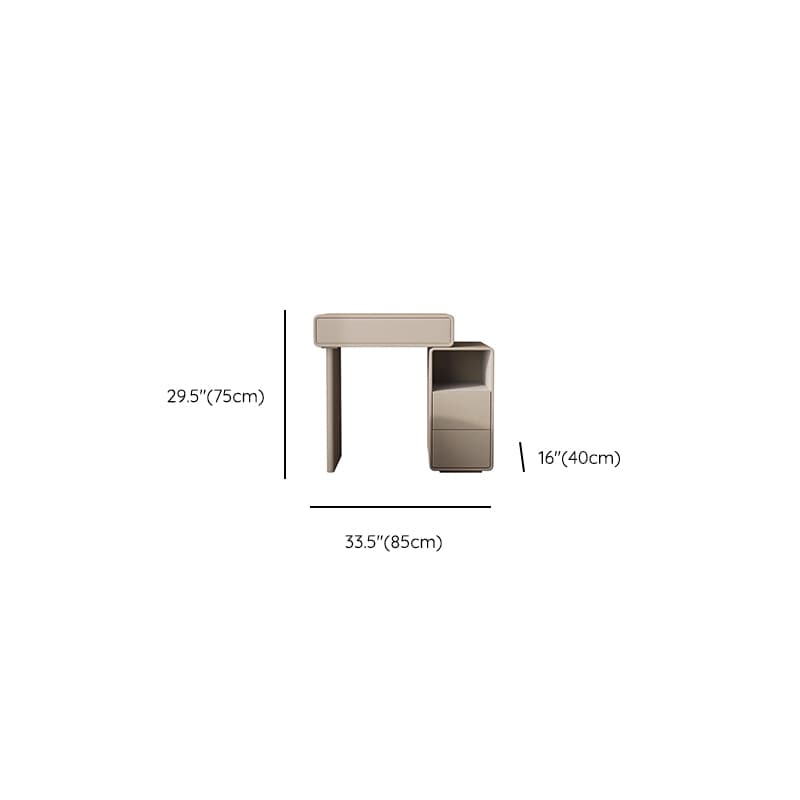 Multi-Purpose Tan Vanity Set with Lighting, Push-Pull, Adjustable Touch, and Adjustable Brightness - image 15