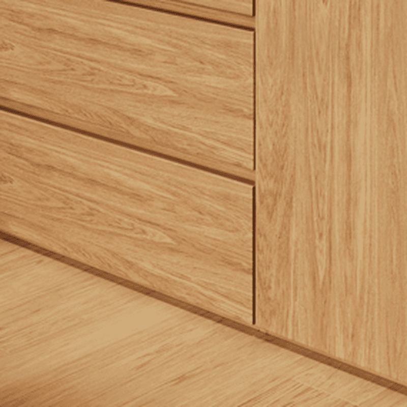 Wood Grain Minimalist Laminate Independent Wardrobe Closet with Soft Close Drawer, Soft Close Door, and Interior Shelves - image 6