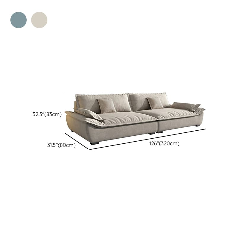 Blue/Off-White/Black Sofa with Concealed Support Living Spaces, 31.5"W x 32.7"H - image 19
