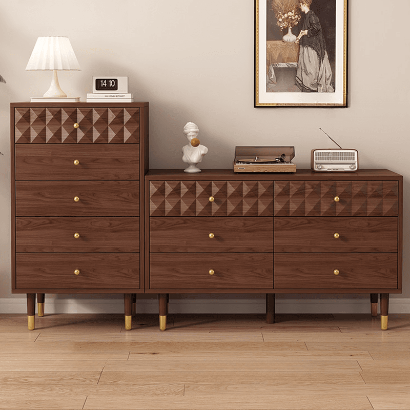 Casual Composite Wood Double Dresser/Bachelor Chest/Lingerie Chest with 6/8/5 Drawers Horizontal/Vertical - image 4