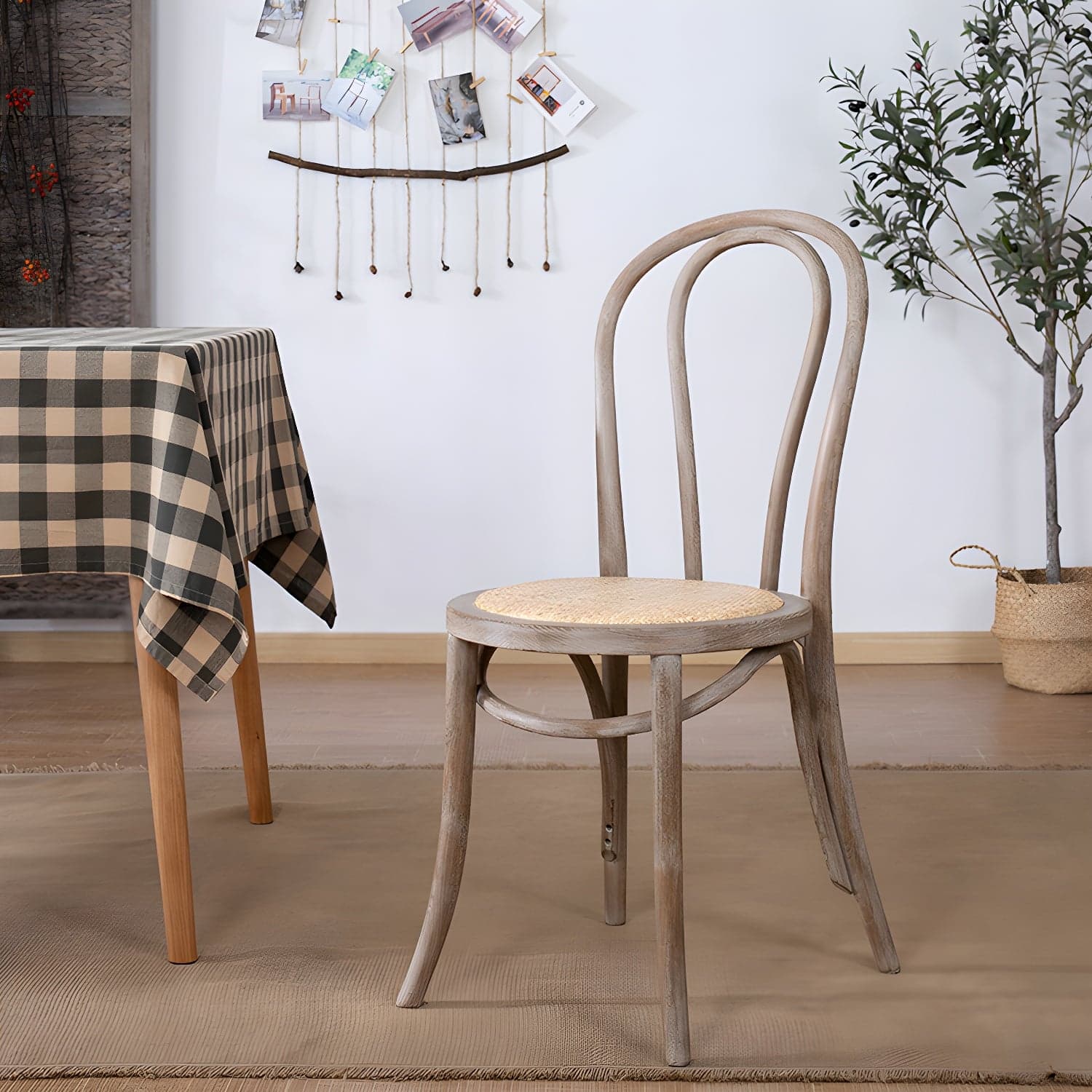 Modern Solid Beech Wood Chairs Kitchen Dining Windsor Back Side Chair Set - image 9