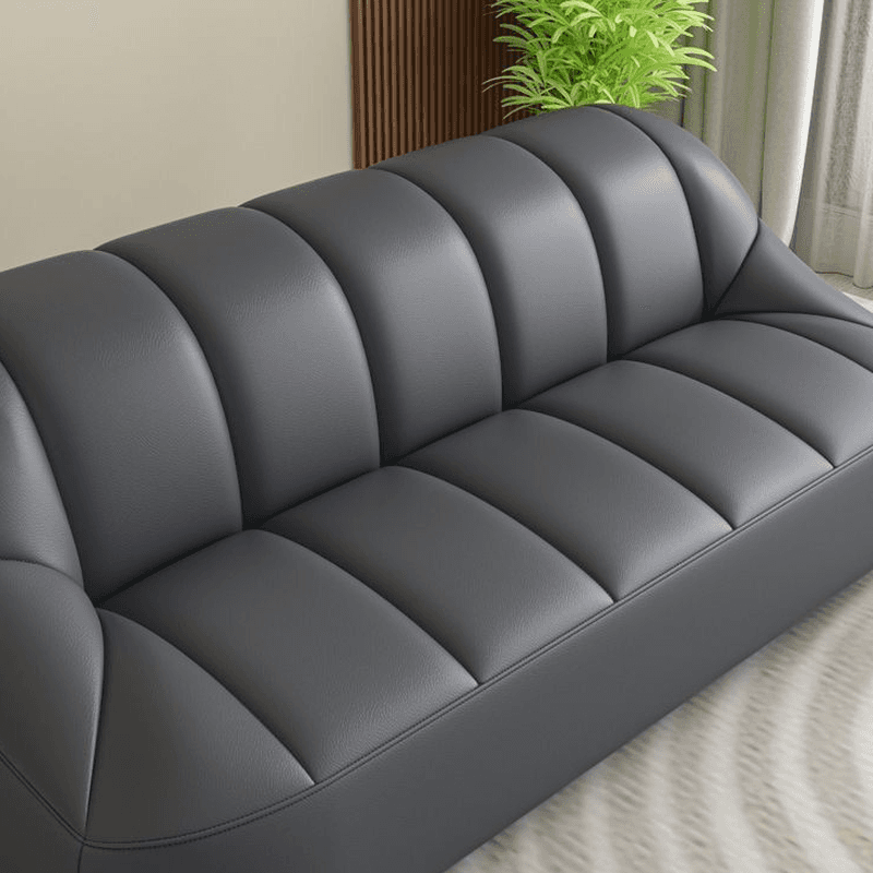 Tear Resistant Sofa Couch/Loveseat in PU Material with Black/Grey/Ivory Upholstery and 1 Pillow - image 11