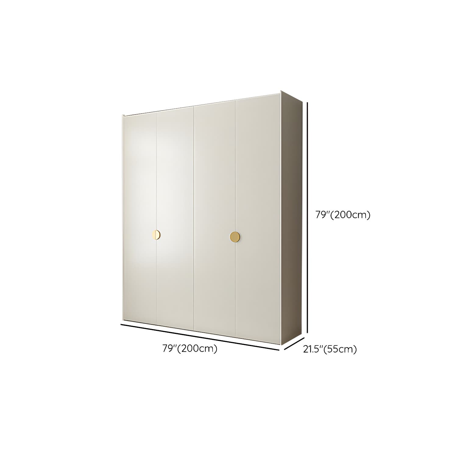 Engineered Wood Wardrobe Cabinet Modern Wardrobe Closet with Shelves for Home - image 13
