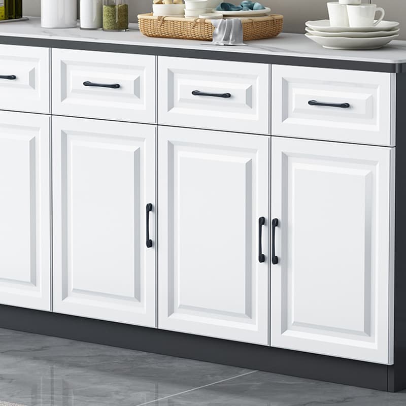 Natural Finish/Light Wood/Ashen Wood Floor Sideboard with Countertop and Kitchen Appliance Storage - image 6