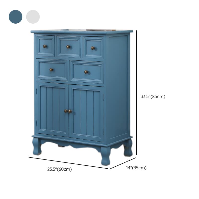 Independent Damp-proof Accent Chest/Accent Cabinet in Wood with Drawers in a Retro Style - image 18