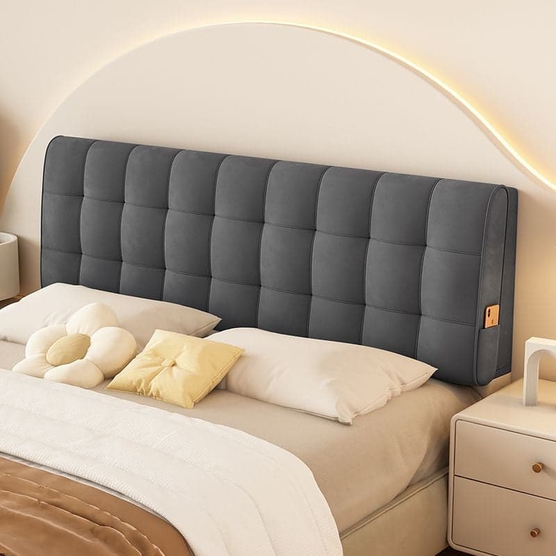 Low Upholstered Panel Headboard with Storage, Button-tufted Rectangle Design for Queen/Full Bed, Featuring Sponge Fill - image 5