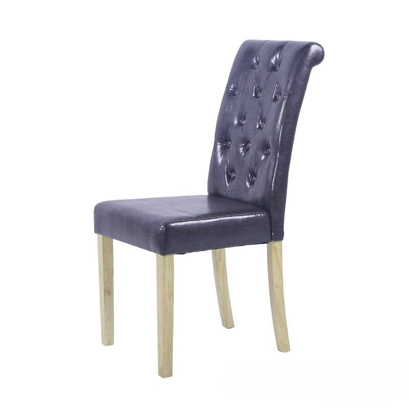 Framed Stable Parsons Side Chair with 4 Legs and Foot Pads in an Old School Style, Tufted Back Included/Not Included - image 3