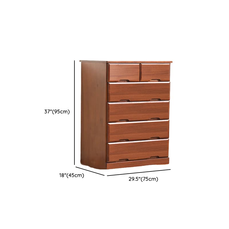 Sepia Minimalist Raw Wood Lingerie Chest/Dresser Vanity Combo with Multiple Drawers in Vertical/Horizontal Orientation - image 19