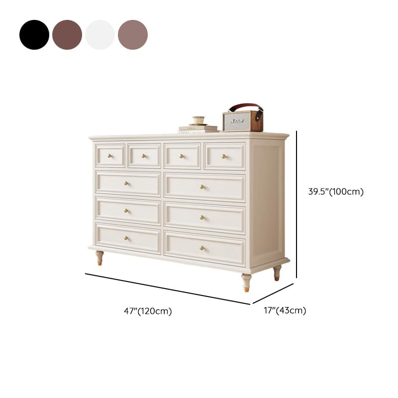 Simplistic Natural Wood Double Dresser with 8 Drawers/10 Drawers/5 Drawers in Horizontal/Vertical Orientation - image 17
