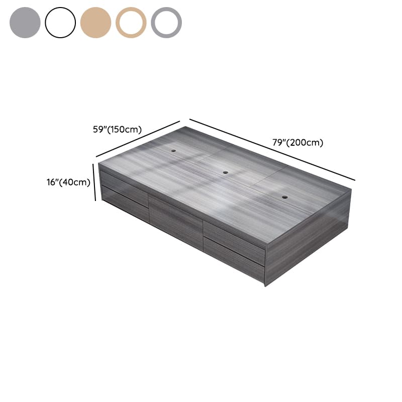 Trendy Oak Wood Tatami Bed Perfect for Living Room Use - image 14
