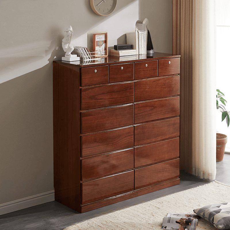 Trendy Timber Double Dresser with 7/6/8 Drawers in Horizontal/Vertical Orientation - image 4