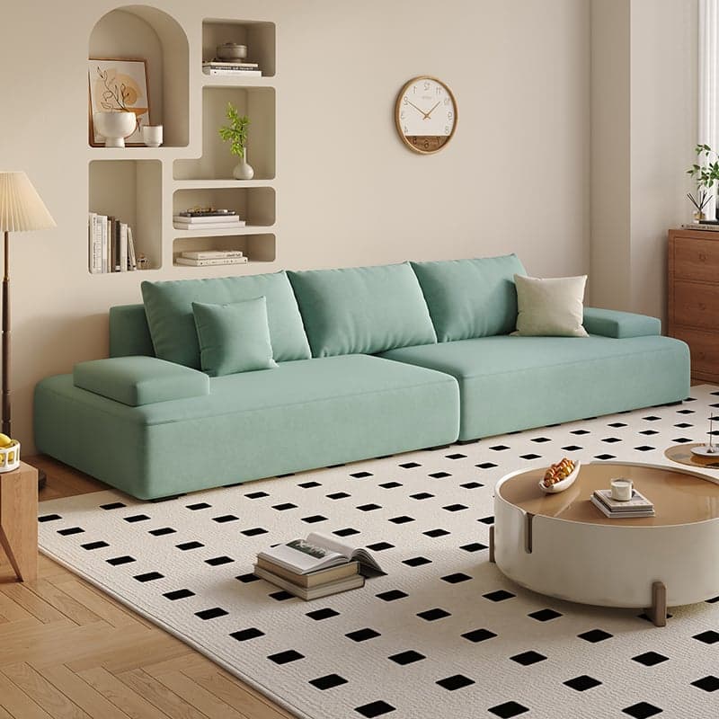 Tear Resistant Sofa Couch in Grey/Olive Green/Ivory with 5 Pillows - image 3