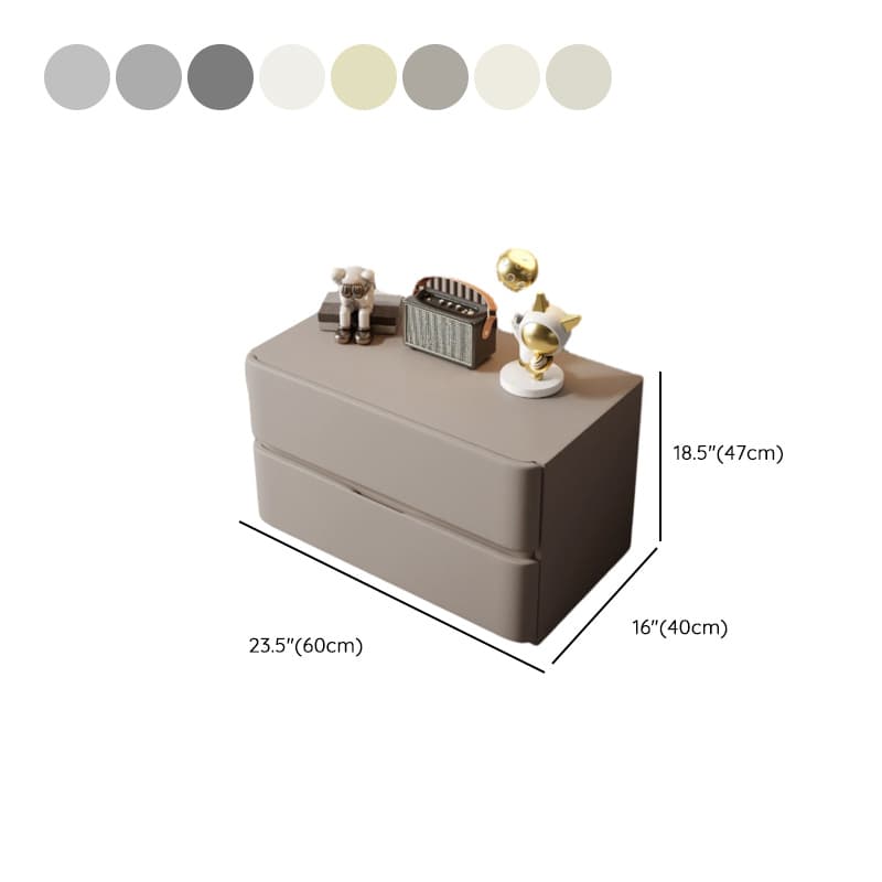 Postmodern Bedside Cabinet Nightstand with 2 Drawers - image 16