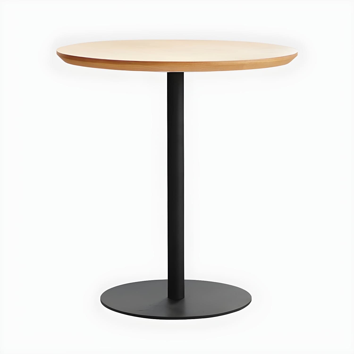 Round Tulip Base Casual Dining Table Four-Color Fixed Table with Solid Wood - image 4