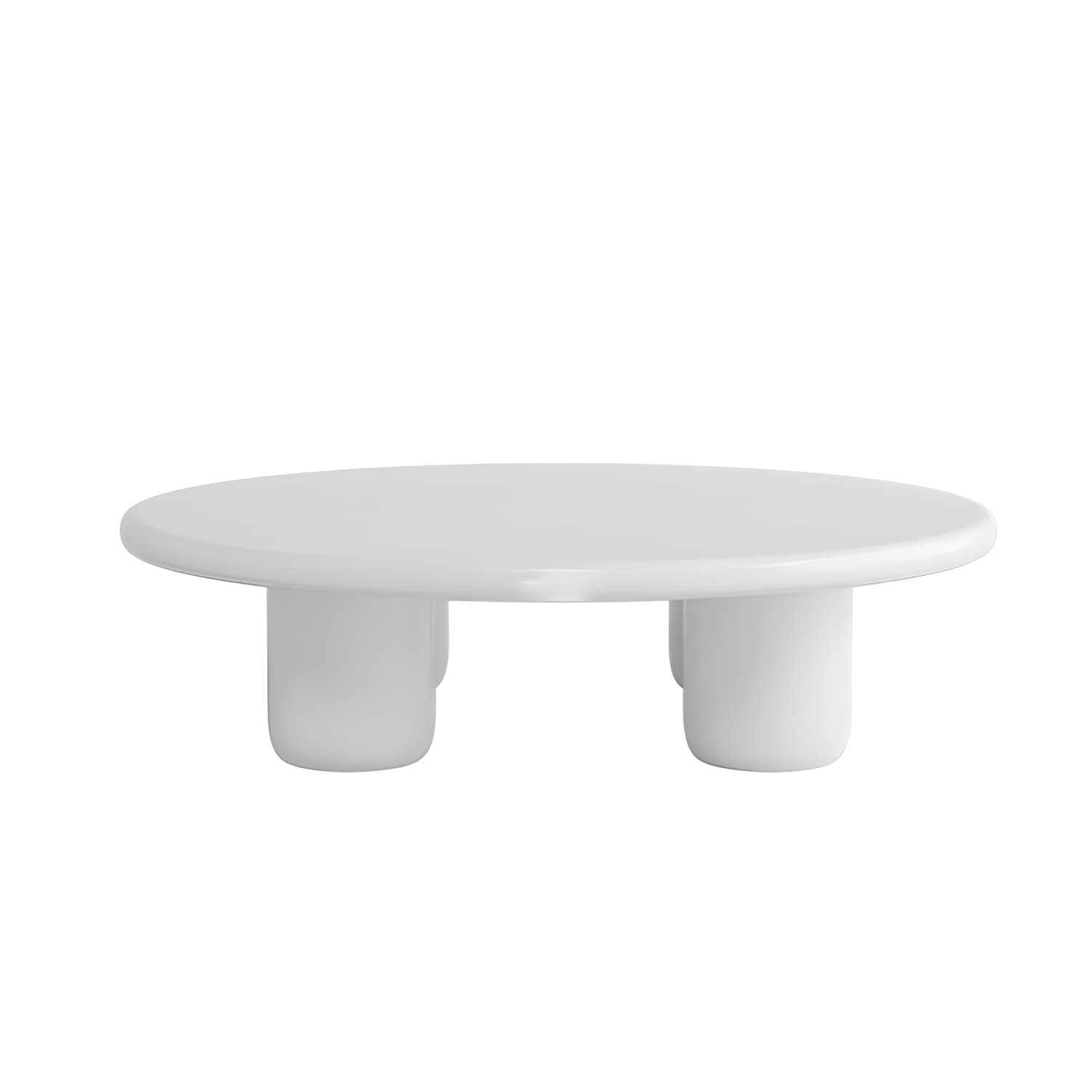 Scandinavian 4 Legs Coffee Table Round 1 Single Cocktail Table - image 11