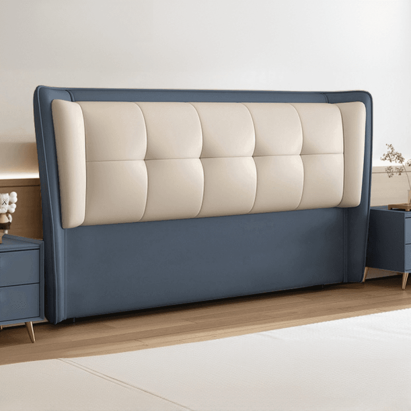 Modish No Distressing Button-tufted Wingback Headboard in Rectangle Shape for King/Twin XL/Queen Bed with Sponge Upholstery Fill and Standard Height - image 6