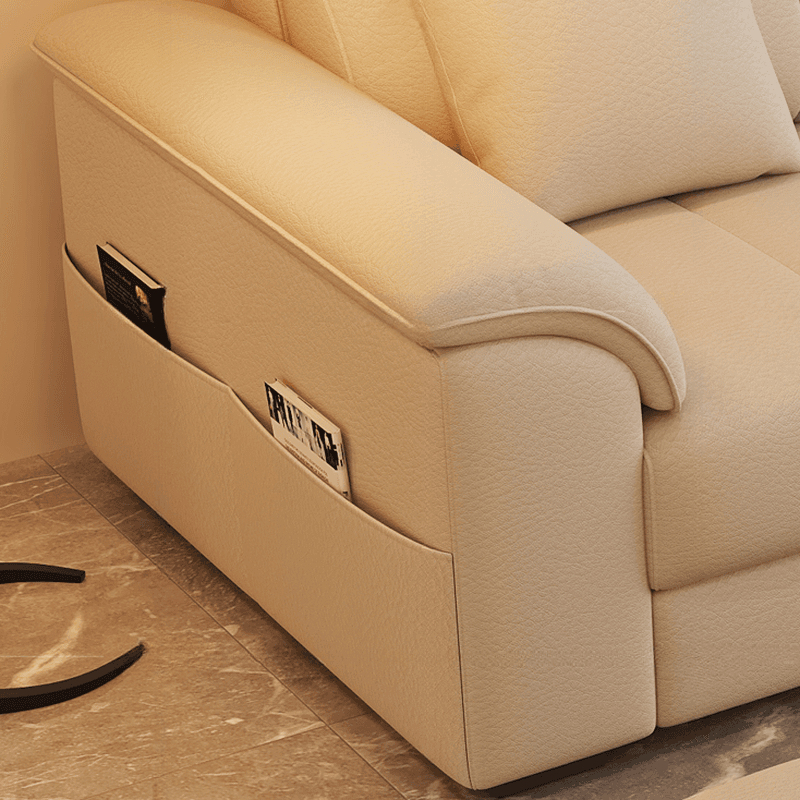 Straight/L-Shape Reversible/Horizontal Sofa/Sofa Recliner with Concealed Support & Natural Wood Frame - image 6